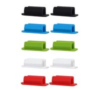 Janasiba 10 pezzi autoadesivi in silicone per scrivania, portapenne, portapenne, set per insegnanti, facile da installare, facile da usare