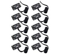 Janasiba 10 X Desktop Computer Switch Interruttore di alimentazione esterno + pulsante di riavvio per PC