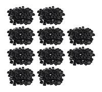 Janasiba 1000 inserti per tubi quadrati in plastica, 20 mm x 20 mm, colore nero