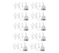 Janasiba 10X 4 stadi saldatura ugello per vinile aria calda soffiatore triangolare velocità ugello 5mm rotondo saldatura testa lega Y tipo