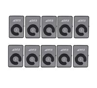 Janasiba 10X Mini Mirror Clip USB Digital Mp3 Supporto per Lettore Musicale da 8 GB SD Tf Nero