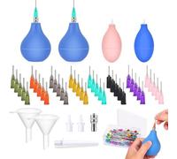 Janasiba 127 Utensili per Ceramica, Applicatori di Precisione in Ceramica, Strumenti per Bottiglie da Spremere per Smalto in Ceramica per Kit di Decorazione Artistica in Ceramica