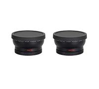 Janasiba 2 convertitori da 58 mm 0,45 volte con obiettivo grandangolare e impianto macro per Rebel T6, T6I, Sl1, T5, T5I, T4I, T3, T3I, T1I, T2I, Xsi, Xs, Xt, 70D, 60D, 60Da 7D