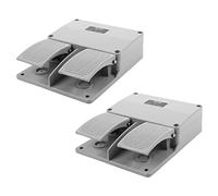 Janasiba 2 interruttori a pedale Ydt1-16 in alluminio guscio doppio pedale interruttore per macchine accessori interruttori