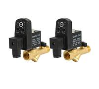 Janasiba 2 X AC 220 V 1/2 Timer elettronico a 2 vie, serbatoio di scarico automatico
