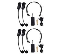 Janasiba 2 X U12F Uhf One per auricolare wireless microfono amplificatore mixer adatto per lezioni istruzioni incontri lezioni