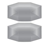 Janasiba 2 X Universale Auto Solare Protezione Pioggia Ombrello Copertura Tenda Panno Protezione UV Impermeabile 4,2 X 2,1 M Argento
