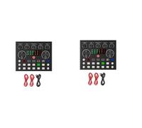 Janasiba 2 x V8S - Scheda audio esterna dal , voce con effetti sonori multipli per la registrazione dal chat vocale KTV a casa