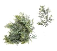 Janasiba 20 pezzi di rami di cedro in finto Cedar Stems Sprigs Picks accessori fai da te