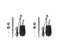 Janasiba 2X Antenna Telescopica Automatica Elettrica Antenne per Veicoli Esterni 12V Universale Impermeabile per Auto SUV AM FM Radio