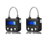 Janasiba 2X Blocco Tempi Elettronico Timer Blocco Domestico Blocco Temporaneo Blocco Tempo Blocco Elettronico Conto alla rovescia