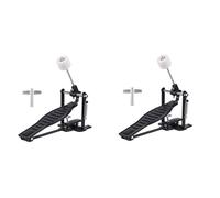 Janasiba 2X Pedale per Batteria Set di Pedali per Batteria In Lega di Alluminio Nero per Bambini con per e Chiave per Batteria