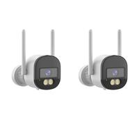 Janasiba 2X Telecamera di Sicurezza 2K 4MP 2.4G/5G WiFi Mini Tuya CCTV Videocamera di Sorveglianza Smart Life WiFi IP Camera EU Plug