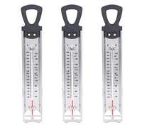 Janasiba 3 termometri per gelatina/friggitrice, in acciaio inox, con fissaggio a clip e istruzioni rapide per la conduzione della temperatura
