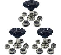 Janasiba 3 X Chiusura Chiave Impermeabile Strumento Orologio Posteriore Apriscatole 7 Tipi di Dimensioni Professionali Strumenti di Riparazione Orologi Set per, e nero.