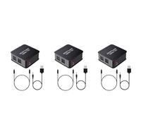 Janasiba 3 X Digital Optisch Audio Splitter 1 X 3 SPDIF TOSLINK - Splitter audio in fibra ottica, 1 in 3 off, per Blue-Ray DVD HDTV