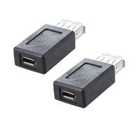 Janasiba 3 X Nero USB 2.0 Tipo A Femmina A Micro USB B Femmina Adattatore Convertitore