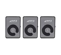 Janasiba 3X Mini Mirror Clip USB Digital Mp3 Supporto per Lettore Musicale da 8 GB SD TF Nero