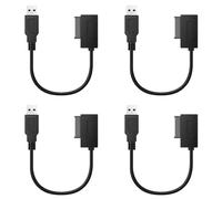 Janasiba 4 adattatori USB PC 6P + 7P CD DVD a USB 2.0 Convertitore Slimline 13 Pin Drive per PC Laptop Notebook