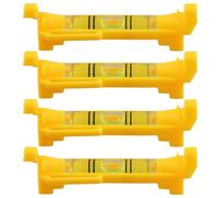 Janasiba 4 Pezzi Stringa Livello Hanging Line Acqua Bilance per Livellamento Di Misurazioni, Edilizia, Lavoro Ecc. (Giallo)