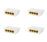 Janasiba 4 x 4 porte Gigabit POE Extender 1000M 1-3 Interruttore di rete Ripetitore IEEE802.3Af/at Plug&Play per Switch PoE NVR Telecamera IP AP