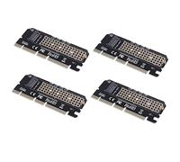 Janasiba 4 X M.2 Nvme Ssd Ngff An Pcie 3.0 X16 Adattatore M SchlüSsel Interfacce Scheda Supporto Pci Express 3.0 X4 2230-2280 Dimensioni M.2 Velocità piena