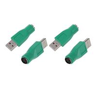 Janasiba 4 x PS2 Femmina a USB Convertitore Adattatore Maschile per Mouse Tastiera