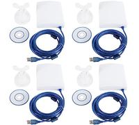 Janasiba 4X 150Mbps Antenna Ad Alto Guadagno 14DBi 5M Adattatore USB Wireless Ricevitore Wifi Impermeabile Un Lungo Raggio per Esterni Ad Alta Potenza