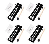 Janasiba 4X Diapason Bioacustico Ponderato con per Terapia Diapason con Cursore Acustico 128 Hz