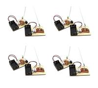 Janasiba 4X Kit STEM, Impara Il Codice Morse, Costruisci Una Macchina Telegrafica, Esperimento di Circuiti Elettrici, Kit di Elettricità (Batteria)