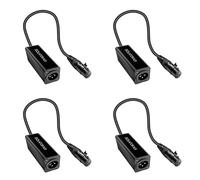 Janasiba 4X L'Isolatore del Audio XLR Elimina Il Rumore L'Isolatore Audio del Loop di Terra Elimina Il Rumore