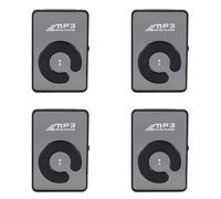 Janasiba 4X Mini Mirror Clip USB Digital MP3 Supporto per Lettore Musicale da 8 GB SD TF Nero