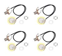 Janasiba 4X Trasduttore di Chitarra Acustica Pre-Cablato Amplificatore Piezo Jack Accessorio Presa