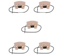 Janasiba 5 Pezzi Serie Ponte di Violino con Microfono Piezo Montato Interno per La Sostituzione Di Parti di Violino Elettrico 4/4 Full Size
