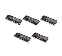 Janasiba 5 X M.2 Nvme Ssd Ngff A Pcie 3.0 X16 Adattatore M slot Interfacce Scheda Supporto Pci Express 3.0 X4 2230-2280 Dimensione M.2 Piena Velocità