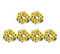 Janasiba 6 pezzi, ghirlanda di fiori solari, vite di seta falsa, fiori da appendere, per balcone, giardino, decorazione di nozze