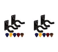Janasiba 8 ganci per chitarra, supporto da parete, supporto antiscivolo, supporto per chitarra, ukulele, violino, basso, accessori per strumenti