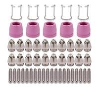 Janasiba AG60-55 WSD-60 - Set per taglierina al plasma e ugelli per taglierina al plasma, 50 pezzi