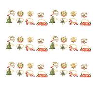 Janasiba Anelli Tovaglioli Di Natale - Set Di 36 Tovaglioli Staffe Per La Decorazione Di Natale Alce Tovaglioli Fibbia