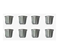 Janasiba Canele Stampo Cannele Muffin Tazza, 8 Pezzi Antiaderente Cannele - Nero Canneles