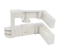 Janasiba Casa delle bambole in miniatura giocattolo casa mobili cucina forme decorazione casa kit