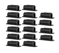 Janasiba Confezione da 16 portapenne autoadesivi per portablocco, portapenne da incollare, clip in silicone