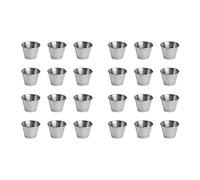 Janasiba Confezione da 24 tazze di salsa condimento in acciaio inox, tazza di salsa salsa commerciale, ramekin spezie tazza porzioni