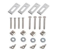 Janasiba Confezione da 4 morsetti a T, mini rotaie a T, set di morsetti compatibili con 3018-PRO, 3018-PRO, 1810-PRO CNC fresatura macchina