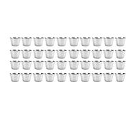 Janasiba Confezione da 40 tazze di salsa in acciaio inossidabile,Tazze di salsa di salsa di dippa,Tazza di condimento personalizzata