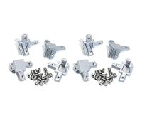 Janasiba Connettore Staffa Angolare Un 3 Vie Serie 2020 8Pc per Profilo di Estrusione Nel Alluminio Standard Europeo Da 6 mm con Scanalatura Un T 20 x 20 mm