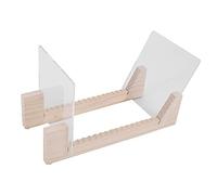 Janasiba Contenitori per dischi in vinile, estremità acriliche, visualizzazione del vostro e in questa moderna unità rack portatile