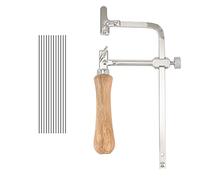 Janasiba Coping Saw telaio in acciaio e 12 pezzi diametro sega a filo 1 mm, taglio a taglio per metallo, plastica, ecc.