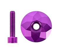 Janasiba Cuffia per bicicletta da strada, con tappo a vite, per tubo a forcella da 28,6 mm, colore: viola