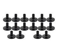 Janasiba Cymbal Sleeves - 16 pezzi, 38 x 26 mm, colore: Nero